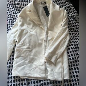 Nasty Gal wrap tie blazer